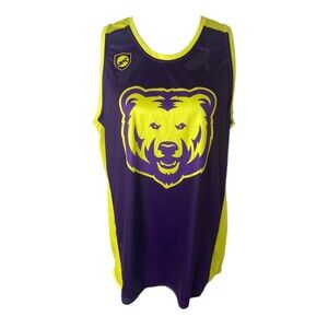 Siege Sports Men’s Tank Top Purple and Yellow ACU Abilene Athletic Size Large